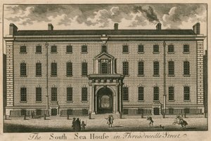 The South Sea House in Threadneedle Street, Londra