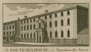 La South Sea House in Threadneedle Street, Londra