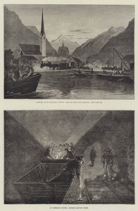 Il tunnel ferroviario del San Gottardo (incisione) da English School