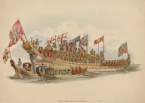 La Barge degli Stationers, fiume Tamigi, Londra