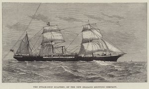 La nave a vapore Ruapehu, della New Zealand Shipping Company da English School
