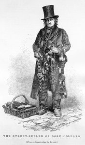 Il venditore ambulante di collari per cani, c.1840 da English School