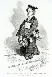 Il venditore ambulante di grattugie per noce moscata, c.1840 da English School