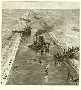Il Canale di Suez: draghe al lavoro