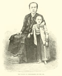 La sultana di Jokkjokkarta e suo figlio da English School