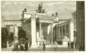 Il tempio di Demetra, il famoso santuario dei misteri sacri di Eleusi da English School