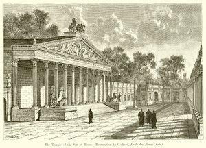 Il Tempio del Sole a Roma. Restauro di Gerhard, Ecole des Beaux-Arts)