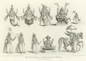 I dieci avatar o incarnazioni di Vishnu
