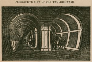 Il tunnel del Tamigi: vista prospettica dei due archi