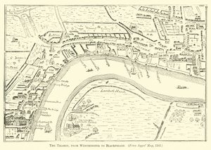 Il Tamigi, da Westminster a Blackfriars