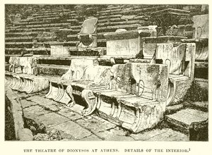 Il Teatro di Dioniso ad Atene (dettagli dell