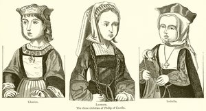 I tre figli di Filippo di Castiglia da English School