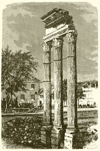 Le tre colonne del Tempio di Castore da English School