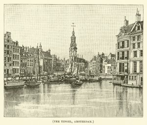 Il Tingel, Amsterdam (incisione) da English School