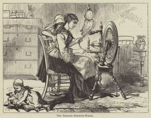 La ruota di filatura a pedale da English School