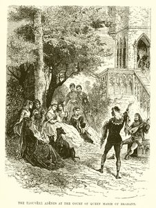 Il trovatore Adenes alla corte della regina Maria di Brabante da English School