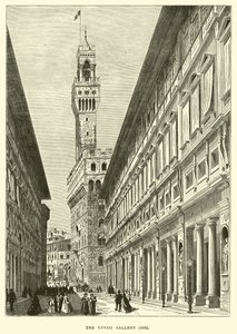 La Galleria degli Uffizi, 1865 da English School