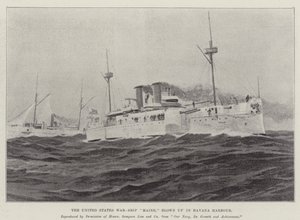 La nave da guerra degli Stati Uniti "Maine", esplosa nel porto dell