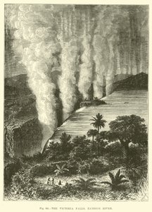 Le cascate Vittoria, fiume Zambesi da English School