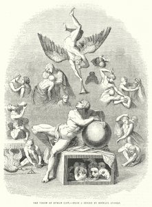 La visione della vita umana (incisione) da English School