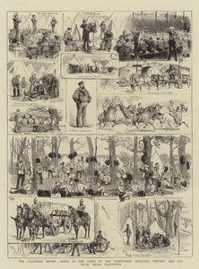 La revisione dei volontari, note nei campi della Honourable Artillery Company e dei Royal Naval Volunteers da English School