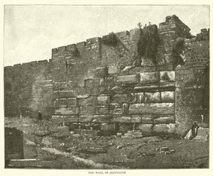 Il Muro di Gerusalemme (incisione) da English School