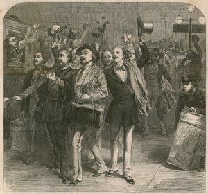 La Guerra: Partenza dei Prussiani dalla Stazione Ferroviaria di Charing-Cross da English School