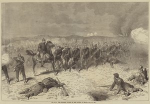 La guerra, le guardie prussiane nella battaglia di Sedan da English School