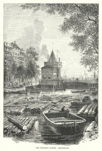 La Torre del Piangente, Amsterdam (incisione) da English School