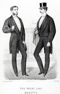The West End Gazette, costumi inglesi, 1868 da English School