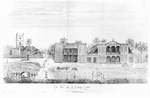 Il lato ovest di Bombay Green, India, da Viaggio nelle Indie Orientali di John Henry Grose, 2a edizione, 1766