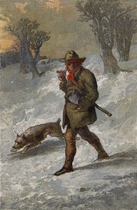 Il boscaiolo e il suo cane da English School