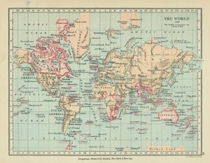 Il mondo (litografia a colori) da English School