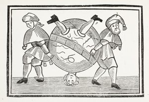 Il mondo sottosopra, illustrazione da Chap-books del XVIII secolo di John Ashton, pub. 1882 da English School