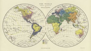 Il mondo che mostra la distribuzione delle religioni da English School