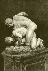 I Lottatori. Gruppo in Marmo nella Galleria degli Uffizi a Firenze