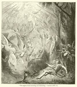 Gli angeli di Dio che salgono e scendono, Genesi, xxviii da English School