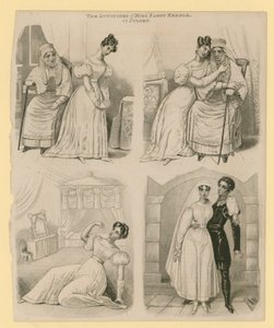 Le attitudini di Miss Fanny Kemble come Giulietta da English School