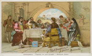 La scena del banchetto da La bisbetica domata di Shakespeare