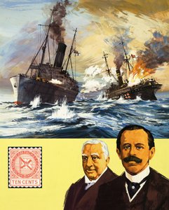La battaglia tra il britannico Alcantara e il tedesco Grail nella prima guerra mondiale