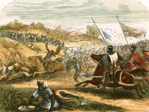 La battaglia di Hastings da English School