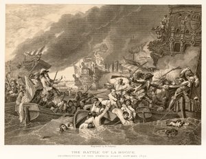 La battaglia di La Hogue da English School