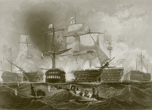 La battaglia di Trafalgar da English School