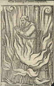 Il rogo di James Baynham (incisione) da English School