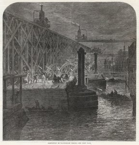 Demolizione del ponte di Blackfriars da English School