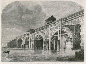 La demolizione del vecchio ponte di Westminster