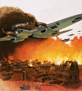 La distruzione di Guernica durante la guerra civile spagnola da English School
