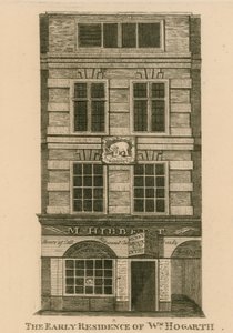 La prima residenza di William Hogarth, Fenchurch Street, Londra