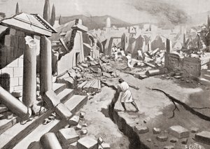 Il terremoto a Sparta, antica Grecia, 464 a.C., da Hutchinson