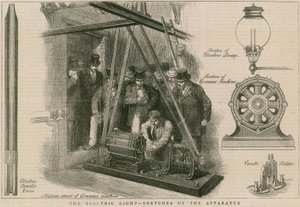 La luce elettrica - schizzi dell